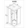 Душевая кабина Deto K408S LED