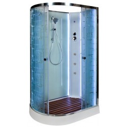 Душевая кабина Deto EM1512 N R LED с гидромассажем