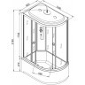 Душевая кабина Deto L 720 L стандартная