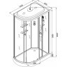 Душевая кабина Deto EM 1512 R