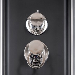 Душевая кабина Deto BМ4510 N LED с гидромассажем BLACK