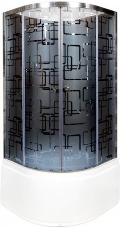 Душевая кабина Deto BМ4510 N без крыши BLACK