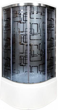 Душевая кабина Deto BМ4510 с гидромассажем и электрикой BLACK