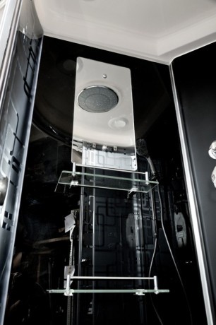 Душевая кабина Deto BМ4510 с гидромассажем и электрикой BLACK
