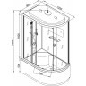 Душевая кабина Deto D120S L