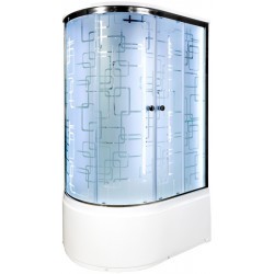 Душевая кабина Deto EM4512 R LED с гидромассажем